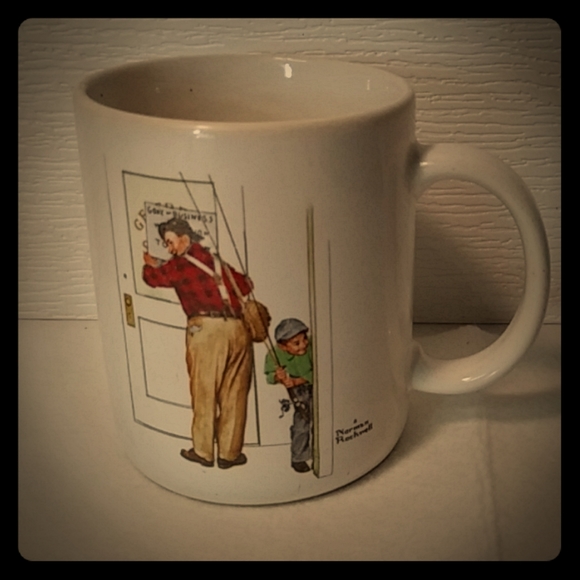 Norman Rockwell closed for business coffee mug - Picture 1 of 3